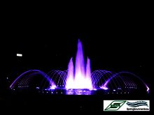 Kreisverkehr mkit Düsengruppen