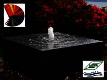 farbiges Wasserspiel 