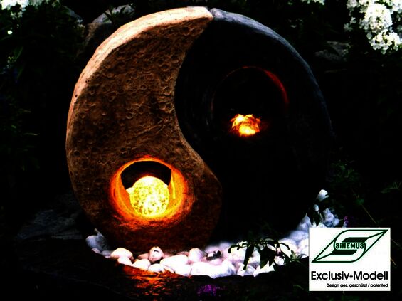 Gartenbrunnen Yin-Yang