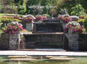 Wasserfall Garten Villa Taranto