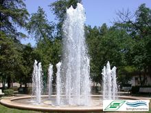 begehbarer Parkbrunnen