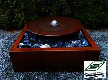 Terrassenbrunnen aus Cortenstahl