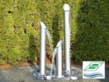 Wassersäule Modell Flute aus Edelstahl