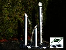 Wassersäule Modell Flute aus Edelstahl