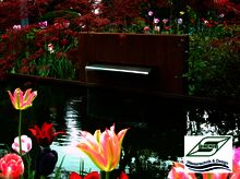 Wasserfall aus Cortenstahl